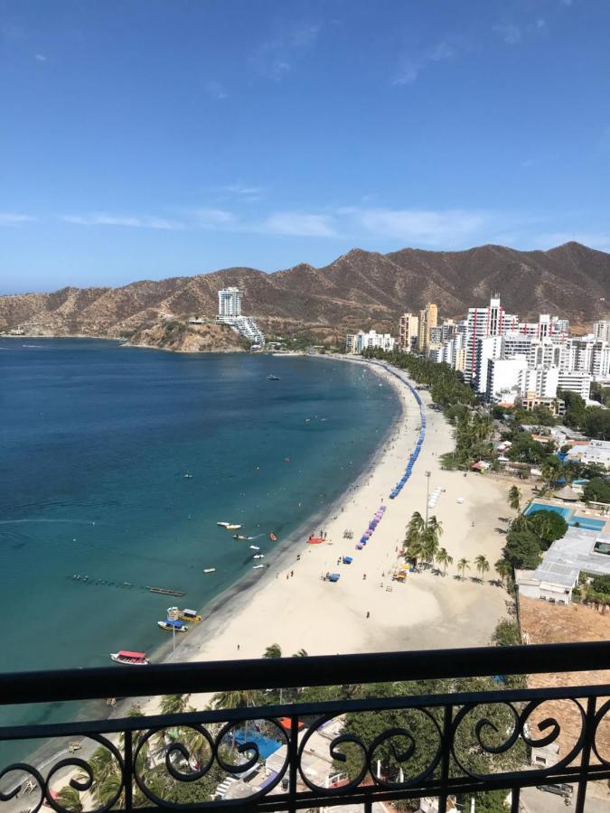 Espectacular Vista A La Playa El Rodadero Lägenhet Santa Marta  Exteriör bild